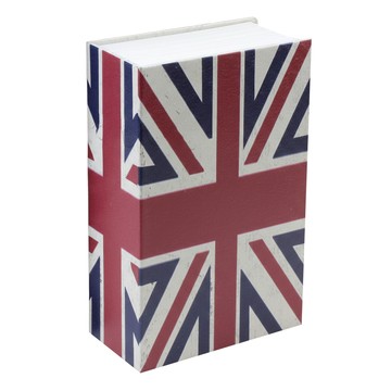 書本保險箱  英國國旗 紅色 + 白色 + 藍色