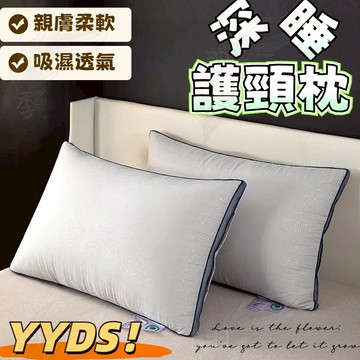 ✨新品推薦 免運✨枕頭 枕芯 羽絲絨枕 頸椎枕  超聲波壓花枕  護頸枕 人體工學枕 快速回彈 柔軟 不易塌陷