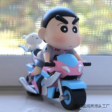 🔥臺灣出貨🔥蠟筆小新機車小新潮玩週邊手辦動漫公仔桌麵擺件生日批髮玩具玩偶 M2CW