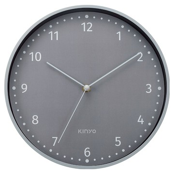 Kinyo 11吋謬時光靜音掛鐘 CL-223  灰色