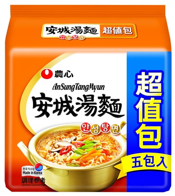 NONGSHIM 農心 安城湯麵 125g  5包