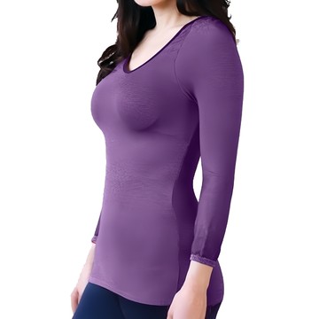 SPEED S. 科技石墨烯恆溫發熱保暖衣  FREE  深紫色