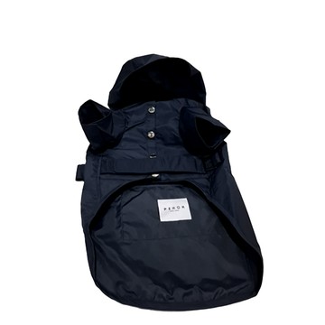 PEHOM 可調節式排釦雨衣(午夜藍)XL 寵物雨衣 防雨 防水  1入