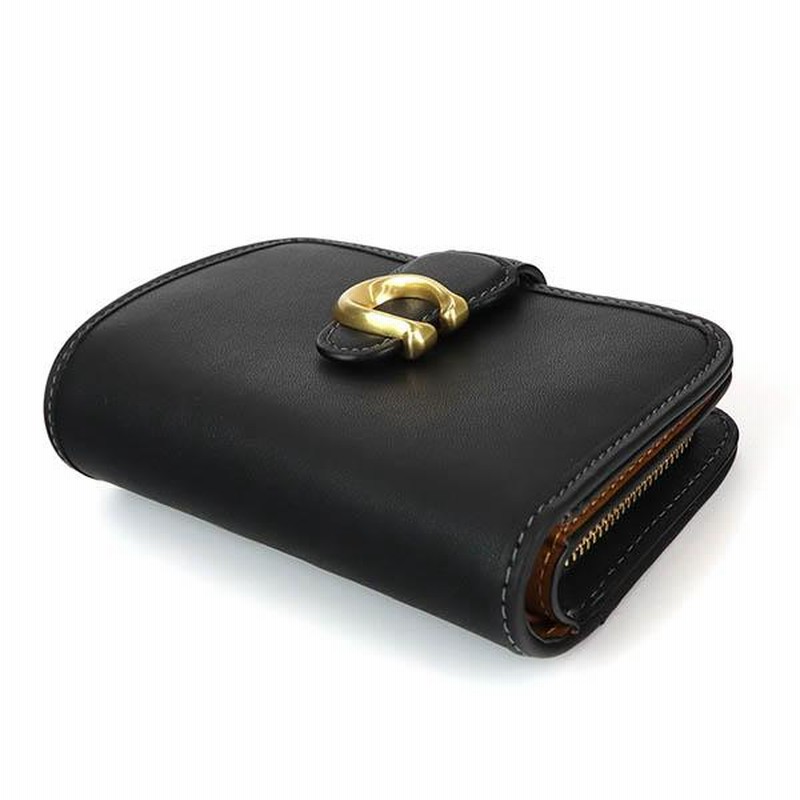 COACH CA193 二つ折り財布　タビー　M ブラック　ミディアムウォレット コーチ 二つ折り財布 COACH 財布 レディースタビー ミディアム