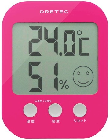 徠福  O-230PK  日本DRETEC(多利可)電子溫濕度計 / 台【APP滿額下單10%點數(單一帳號最高5000點)】1/31止