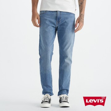 Levis 男款 上寬下窄 512低腰修身窄管牛仔褲 / 精工中藍染石洗 / 彈性布料