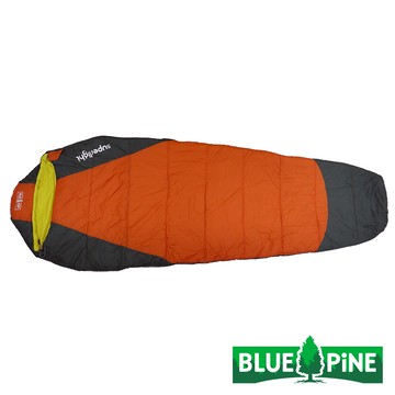 【BLUEPINE 】輕量保暖睡袋『橘紅/深灰』B72405 露營.登山.戶外.度假打工.背包客.自助旅行.居家