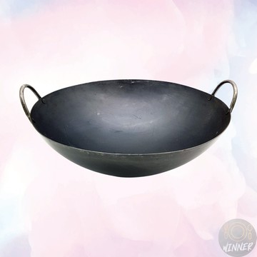 手工特雙料雙耳炒鍋【Winner】雙耳炒鍋 特雙料地球鍋 快炒鍋 雙耳黑鐵炒鍋 雙耳地球鍋 中華炒鍋 特雙料鐵鍋 炒鍋