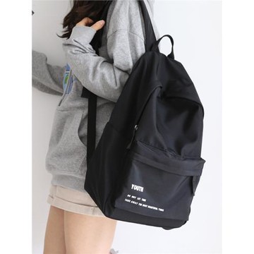 ILVR2026新款簡約大容量書包男韓版原宿高中生大學生雙肩背包女潮