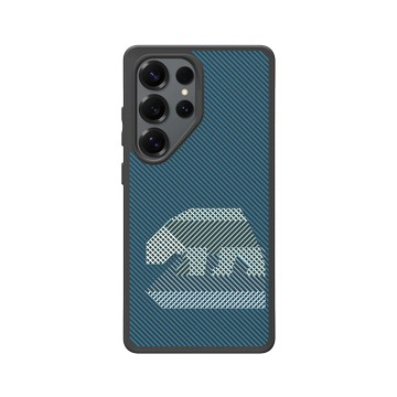 Galaxy S25 Ultra SolidSuit 黑 - The Wildlife Collection 動物野境系列 - 北極熊 - 線條版