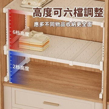 【台灣出貨】🔥伸縮層架 高度寬度可調節 分層置物架 衣櫥分層隔板 衣櫥分層架 可伸縮置物架 伸縮隔板 置物架 衣櫥收納