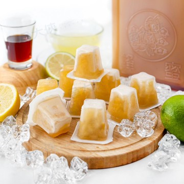 B蜂蜜檸檬冰角/冰磚(10顆/300g/包)#夾鏈袋-1J3A【魚大俠】AR310