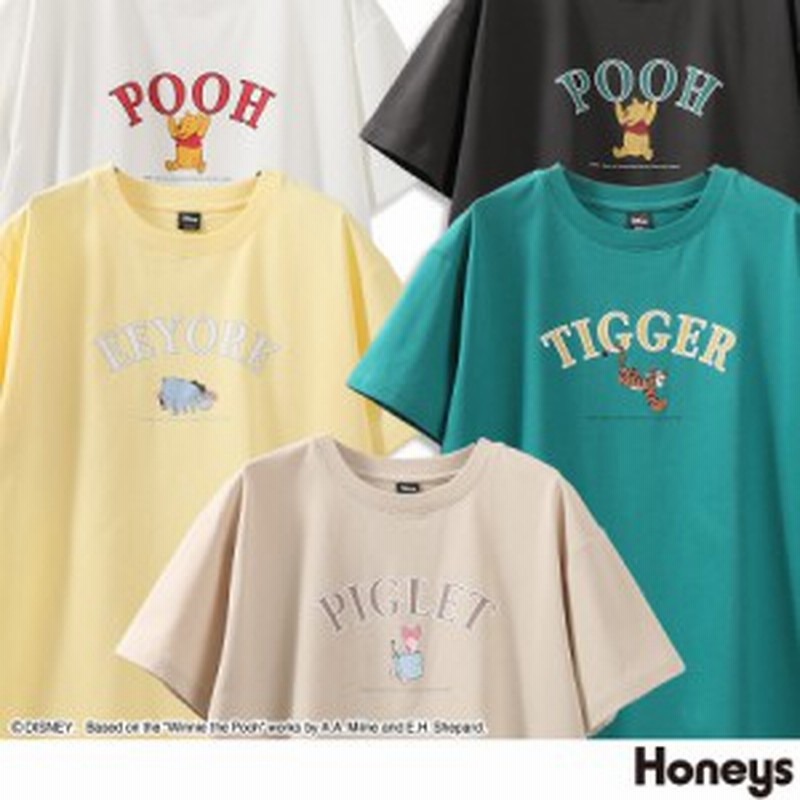 トップス Tシャツ 半袖 イラストプリント ロゴ ゆったり おしゃれ レディース 春新作 Sale Honeys ハニーズ プーさん ゆるｔシャツ 通販 Lineポイント最大1 0 Get Lineショッピング