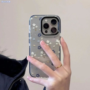 ✨蘋果17手機殼✨簡約小碎花適用蘋果iPhone16plus/15手機殼14/13/12/17promax圈圈