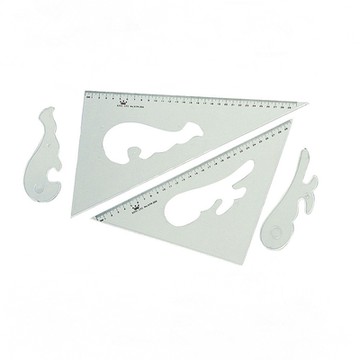 徠福 塑膠三角板 2片入 /組 KTR-30