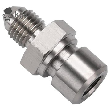 4AN 公頭至 M10x1.0 倒喇叭形母頭制動管路適配器接頭不銹鋼配件適用於制動管路、離合器管路、渦輪供油