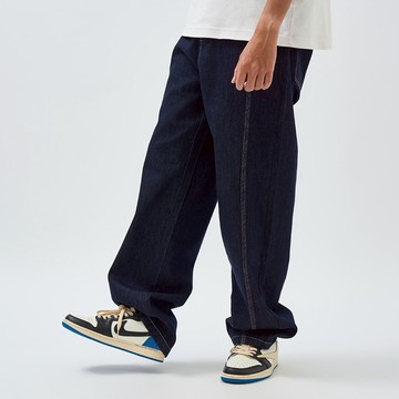 CACO-原色直筒牛仔褲-男 【K1NA725】