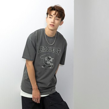 【JPG】韓國 LEE X 迪士尼 米奇 聯名款 T恤 美式牛仔風