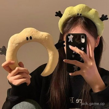 可愛搞怪毛絨髮箍女款秋冬頭箍髮卡洗臉敷麵膜洗漱專用束髮帶頭飾