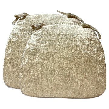 J&N 艾爾絲絨餐椅墊 2入組  43 x 43 x 3cm  米色