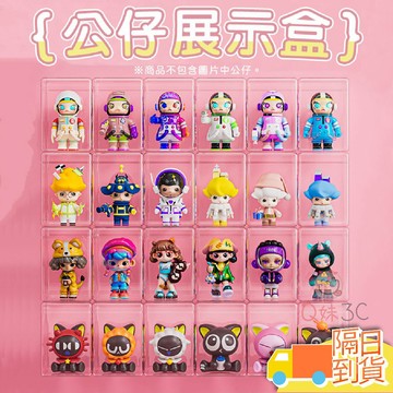【快速出貨】公仔展示盒 泡瑪特展示盒 扭蛋盒 公仔收納盒 防塵展示盒 公仔盒 透明展示盒 盲盒收納 公仔收藏盒 公仔盒
