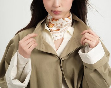 【腰果花】法式復古/真絲絲巾/禮物