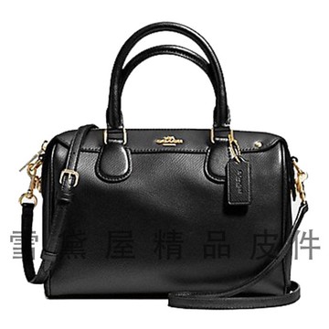 ~雪黛屋~coach 波士頓包小容量附長背帶國際正版保證進口防水防刮皮革品證購證塵套提袋等候10-1