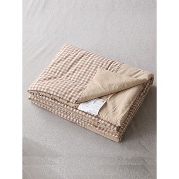 可機洗被|色織水洗棉純棉全棉春秋被冬被暖氣房四季輕薄被子日式