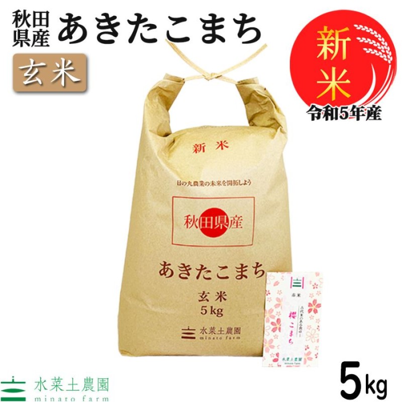 米 お米 米5kg 玄米 あきたこまち 令和5年産 秋田県産 農家直送 古代米