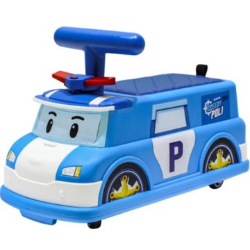 🎉現貨🎉韓國境內版🇰🇷救援小隊 波力 POLI  3D 立體造型 警車 車子 360度輪子 置物箱 滑步 poli