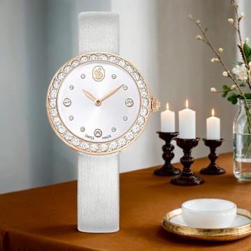 SWAROVSKI 施華洛世奇 Matrix Tennis 水晶錶圈手錶 女錶 新年開運 送禮推薦-30mm 5710105