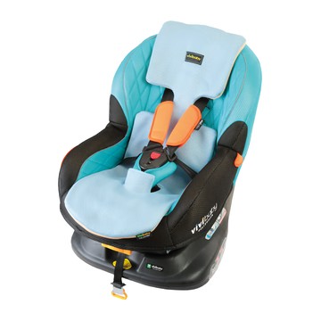 vivibaby 推車透氣涼墊 嬰兒推車散熱座墊 夏季防悶透氣  天藍色/杏黃色  1個