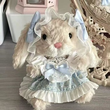 臺灣出貨 15cm娃衣 娃娃全套 Yummy15cm小裙子 甜美小兔子公主套裝 毛絨蕾絲娃衣 生日禮物 娃娃裙子 娃娃衣