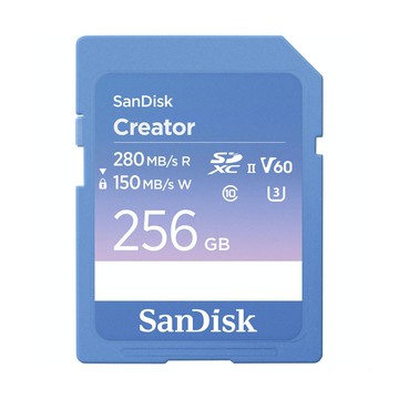 SanDisk Creator 256GB SDXC UHS-II U3 V60 專業創作者 記憶卡 廠商直送