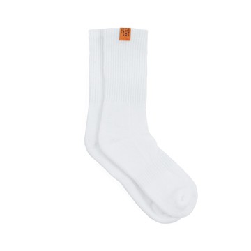 Matchwood Basic Sock 經典布標中筒襪 白色款 官方賣場