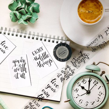 籤言。暖語-PET膠帶 4cm*5M