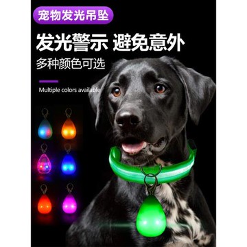 CHUKCHI楚克奇寵物LED狗狗發光吊墜夜光防走失丟燈USB夜間遛狗燈