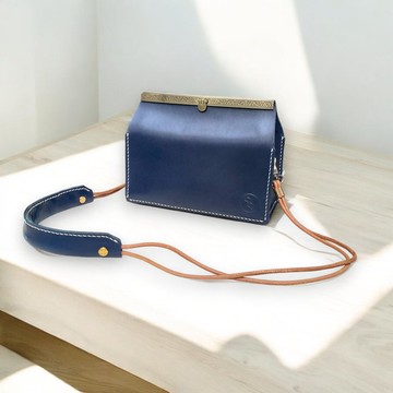 手工植鞣革利樂包 - 優雅藍 (禮物 情人節 聖誕禮物)