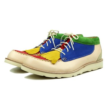 Sweet Villians M1196 手工真皮流蘇男靴 彩色