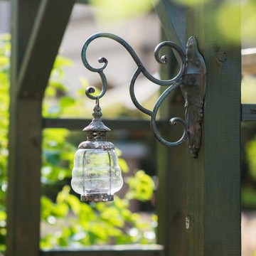 掬涵鐵藝掛鉤裝飾吊籃花盆壁掛復古做舊園藝花園Zakka雜貨