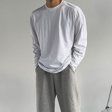 正韓美國棉肩線剪裁素色長袖上衣 10色 YUPPIE 預購商品 0120