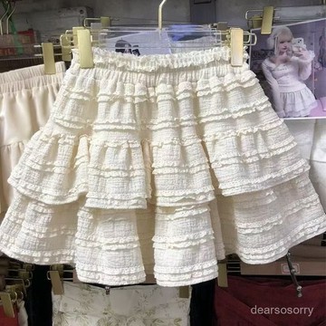 臺灣有貨⚡2025春夏大碼胖mm蓬蓬半身裙女高腰甜美芭蕾風短裙顯瘦A字蛋糕裙 KLYQ