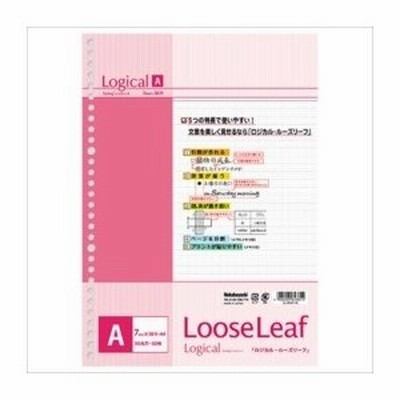 ナカバヤシ ロジカルルーズリーフA4A罫50枚 LL-A401A [F070503]