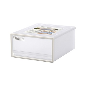 KEYWAY 【真心良品】面寬40cmFINE單抽式整理箱30L-2入組CK91抽屜收納櫃 衣櫃整理箱 塑膠置物櫃 玩具箱 台灣製造