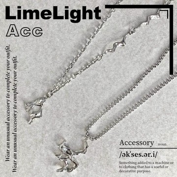 ☆LimeLight☆ 液態 金屬 不規則 許願骨 百搭 拼接 韓國 高級感 簡約 流水 飾品 Y2K 鈦鋼 項鍊 27
