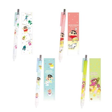 小禮堂 蠟筆小新 透明自動鉛筆 0.5mm (透明桿身款)