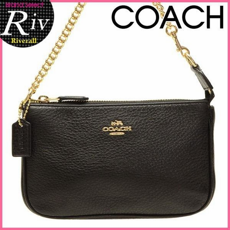COACH コーチ 53077 チェーンポーチ アクセサリーポーチ レザー