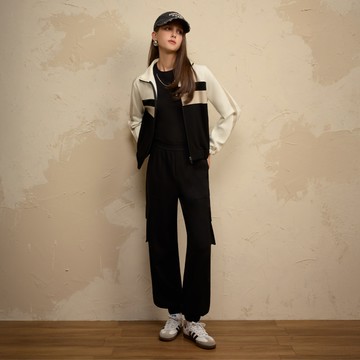 SO NICE 工裝風彈力腰頭縮口長褲