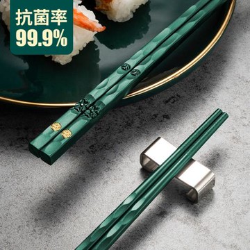 蘇寧筷子家用高檔 合金專人專用 家庭2022新款高顏值分餐快子1819