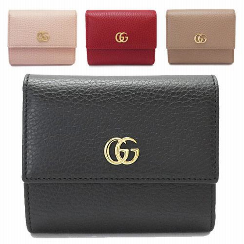 グッチ 折財布 レディース GUCCI 546584 CAO0G 三つ折り GG MARMONT/GG